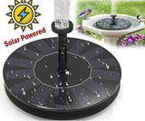 Bird Bath Fountain Solar Powered Water Pump Floating Outdoor Pond Garden Pool L