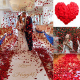 1000pcs Deep Red Silk Rose Petals Mother’S Day Wedding Confetti Anniversary Table Decorations Christening Flowers Scatter, SHATCHI