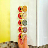 2x Kitchen Spice Gripper Strip Jar Rack Organiser Storage Holder Wall