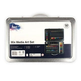 90pcs Mixed Media Art Set w/Metal Box Painting Drawing Sketching Kit Watercolour