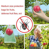 20x Fruit Net Bags Agriculture Garden Protection Mesh Insect Proof - 17x23cm