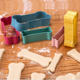 5Pcs Stainless Steel Dog Bone Cookie Cutter Biscuit Fondant Pastry Baking Tools