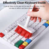 1PK Keyboard Cleaning 5in1 Kit PC Earphone Cleaner Brush Remover Keycap Assorted