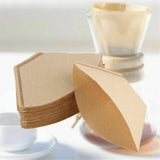 100pcs Coffee Filter Paper Sector Filter Paper Filter Bowl Filter Paper Sector Coffee Filter Paper