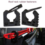 2x Car Rubber Clamps Shovel Axe Holder 25-45mm Diameter Easy to Use Fixed Bases