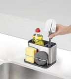 JOSEPH JOSEPH Surface Cutlery Drainer Stainless Steel Caddy Sink Area Organiser