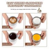 Self Stirring Mug Cup Auto Mixing Cups Coffee Mugs Sets Milk Electric - White