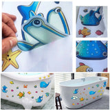 24pcs Kids Anti Non Slip Bath Tub Stickers 6 Sheets Mat Skid Shower Bathroom Mat