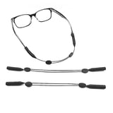 Adjustable Silicone Glasses Cord Wire Lanyard Strap Sunglasses Holder Black