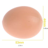 12x Plastic Fake Chicken Eggs Poultry Layer Coop Hatching Simulation Dummy Egg