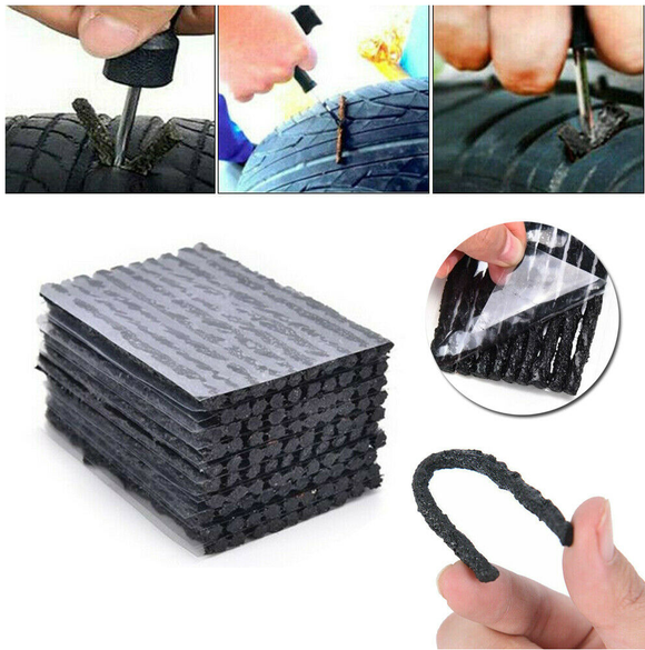 50x Car Tyre Repair Plugs Tire Puncture Recovery Tyre Tubeless Seal Plugs Strip