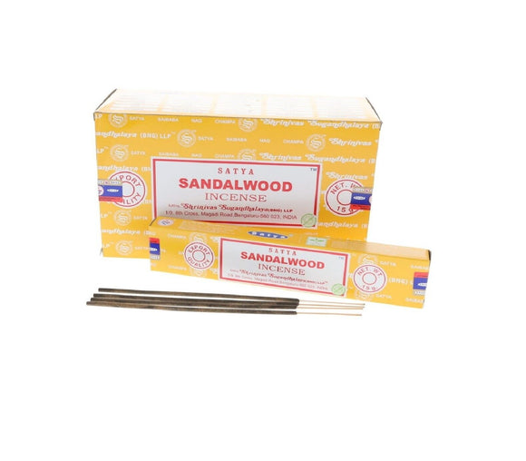 Satya Sandalwood Incense Sticks Aroma Relaxation Fragrance 15g x 12 Packet