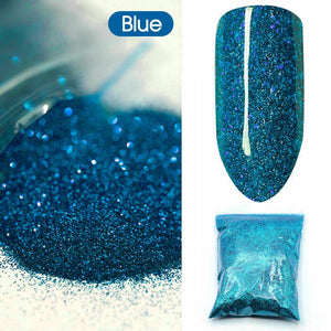 50g Fine Glitter Dust Powder Holographic Metallic Body Nail Art Craft - Blue