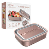 Bentgo Stainless Steel Leak-Proof Lunch Box Food Container 1200ml Rose Gold