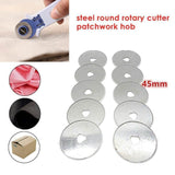 10pcs Circular Cutting Rotary Cutter Refill Blades Sewing Quilting Tool 45mm