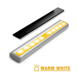 LED Motion Sensor PIR Cordless Night Light Closet Battery Powered Warm White