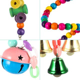 10pcs Parrot Hanging Swing Bird Toy Harness Cage Ladder Parakeet
