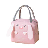 Portable Insulated Thermal Cooler Cartoon Lunchbox Tote Picnic Bento - Pink