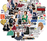 50pcs Criminal Minds USA TV Show Stickers Decal Vinyl Mix Book Laptop Skateboard