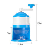Manual Ice Shaver Crusher Shredding Snow Cone Maker Machine Create Drink Tool