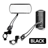 1 Pair Bicycle Rear View Mirror Bike Cycling Handlebar Rearview Rectangular