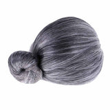 Grandma Wig Old Lady Woman Grey Silver Granny Mother Dress Up Costume Part