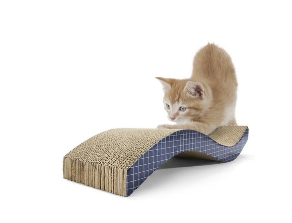 Wavy Cat Scratch Pad Cardboard Kitten Cat Scratcher Scratching Board Scatch Toy