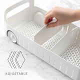 Youcopia Rollout Caddy under Sink Organizer, 8" Wide White 41.6-54.1x19.6CM