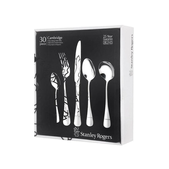 Stanley Rogers 30 Piece Cambridge Cutlery Gift Boxed Set Fork Knife Spoon
