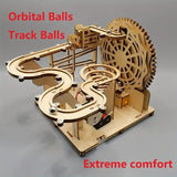 Roller Coaster Technology-driven Handmade DIY Wooden Gifts 3D Toys Experiment
