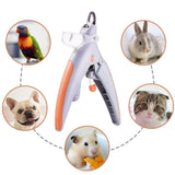 Nail Clippers Toe Claws Trimmer LED Light Cutter Pet Dog Cat 5X Magnification