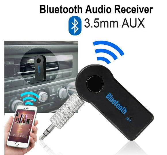 Wireless Bluetooth 3.5mm AUX Audio Music Receiver Stereo Home Car Adapter