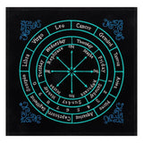 Velvet Mat Astrology Altar Cloth Art Tapestry Tapestries Tablecloth - 30x30cm