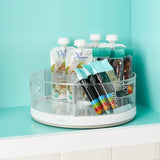 YouCopia Crazy Susan Turntable Lazy Susan Organizer with 3 Clear Bins