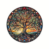 Tree Of Life Round Sun Catcher Multi Coloured Hanging Home Decor 15cm Model 02