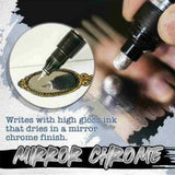 Nib Liquid Chrome Silver Pump Marker Paint Pen Gloss Mirror Effect - 0.7mm