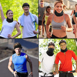 Half Face Mask Scarf Balaclava Cycling Neck Cover Sun UV Protection - Blue
