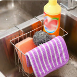 Kitchen Sink Caddy Tidy Storage Holder Rack Cleaning Stainless Steel Organizer