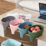 1PK Kitchen Drain Basket Sink Elephant Clean Leftover Sink Strainer Fruit -Grey