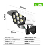 Sensor Solar Outdoor Camera LED Light Fake Security CCTV Cam with Motion Dummy