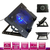 1x  Notebook Laptop Cooling Pad Cooler Fan Stand w/ USB Hub