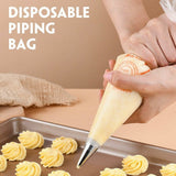 200x Plastic Disposable Piping Bag Cake Decor Icing Frosting Nozzles -M 21x34cm