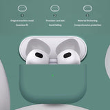 Silicone Gel Case For Apple Airpods 3 Protective Cover Skin Shockproof - Silver