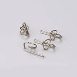 60x Curtain Gathering Hook 28mm Pencil Pleat Small Metal Gather Hooks