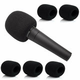 5pcs Universal Pop Filter Windscreen Microphone Sponge Foam Cover Black 7x6cm