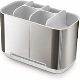 Joseph Joseph Stainless Steel Toothbrush Holder Soap Pump Bathroom Caddy Set