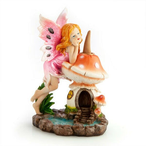 Fairy Mushroom Backflow Smoke Incense Burner Cones Holder