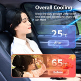Magnetic Car Window Sun Shade UV Protection Front+Rear Side Window Curtain Cover