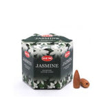 HEM Jasmine 80 Backflow Incense Cones Meditation Fragrance Reiki Yoga