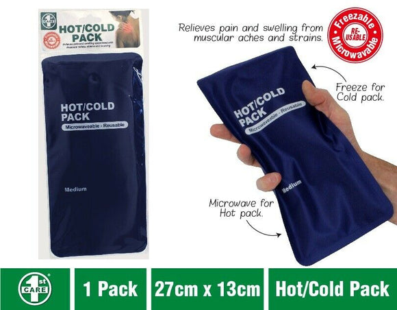 Hot Cold Gel Pack Reusable Microwaveable Freezer Ice Pain Relief First Aid